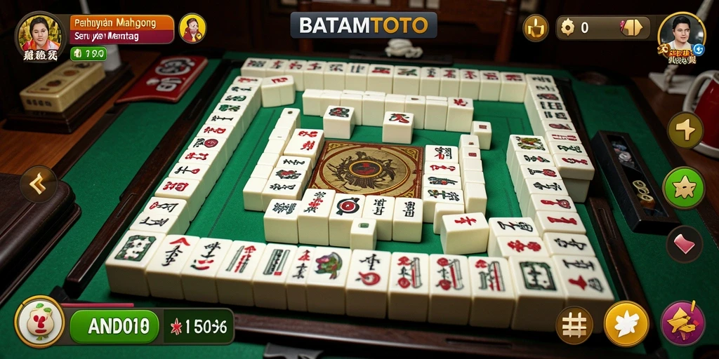 Tampilan gameplay menawan dari BATAMTOTO yang menunjukkan tindakan Mahjong.