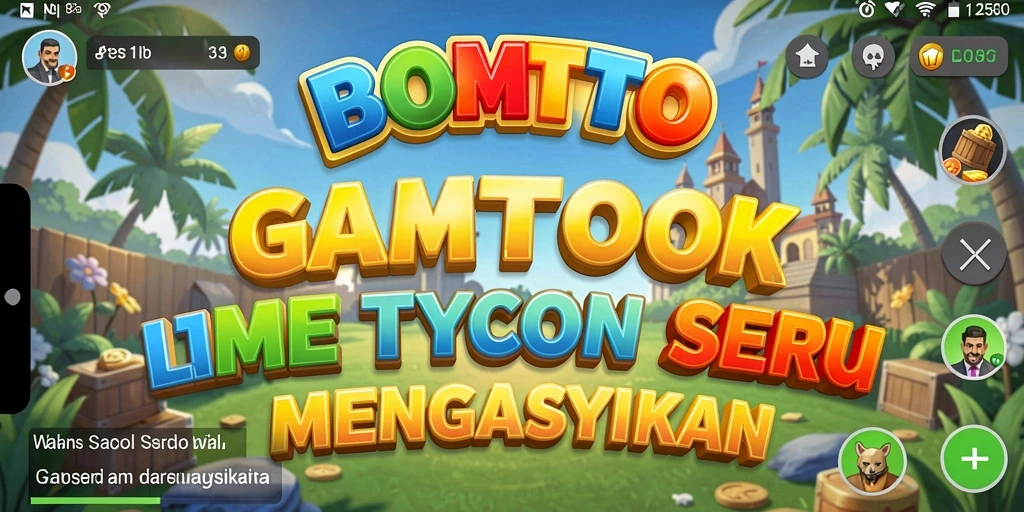 Screenshot gameplay BOMTOTO menampilkan grafis dan interaksi menarik.