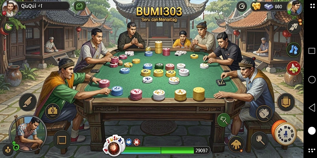 Gameplay intens QiuQiu di BUMI303 yang seru.