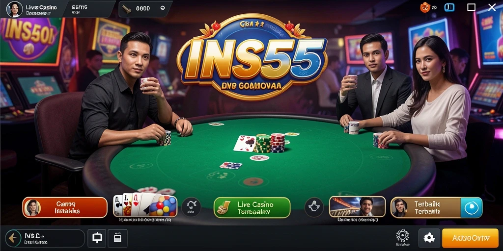 Tampilan gameplay Live Casino yang imersif dan menarik.