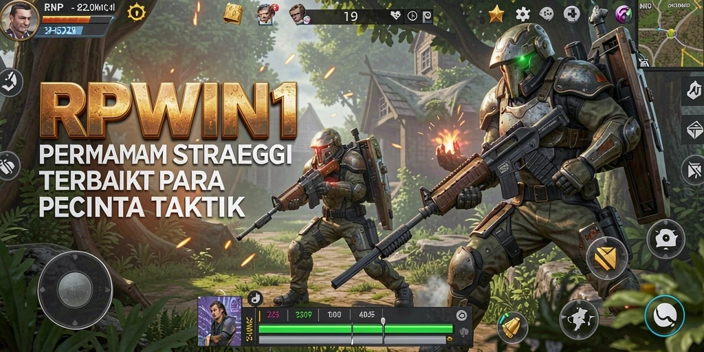 Tampilan gameplay strategi yang menegangkan dan mendebarkan.