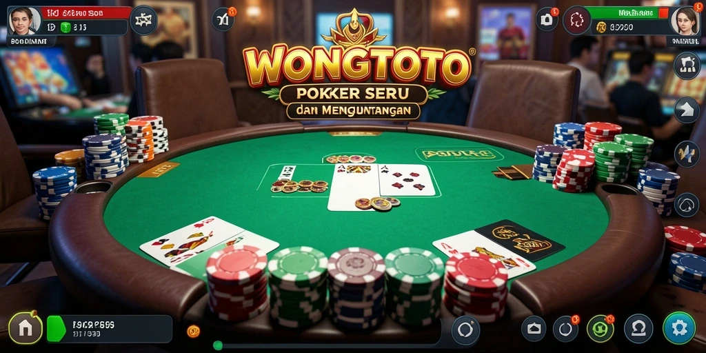 Tampilan menarik dari permainan Poker di WONGTOTO.