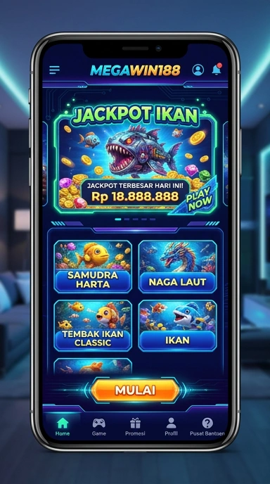Tampilan antarmuka aplikasi megewin188 yang user-friendly.